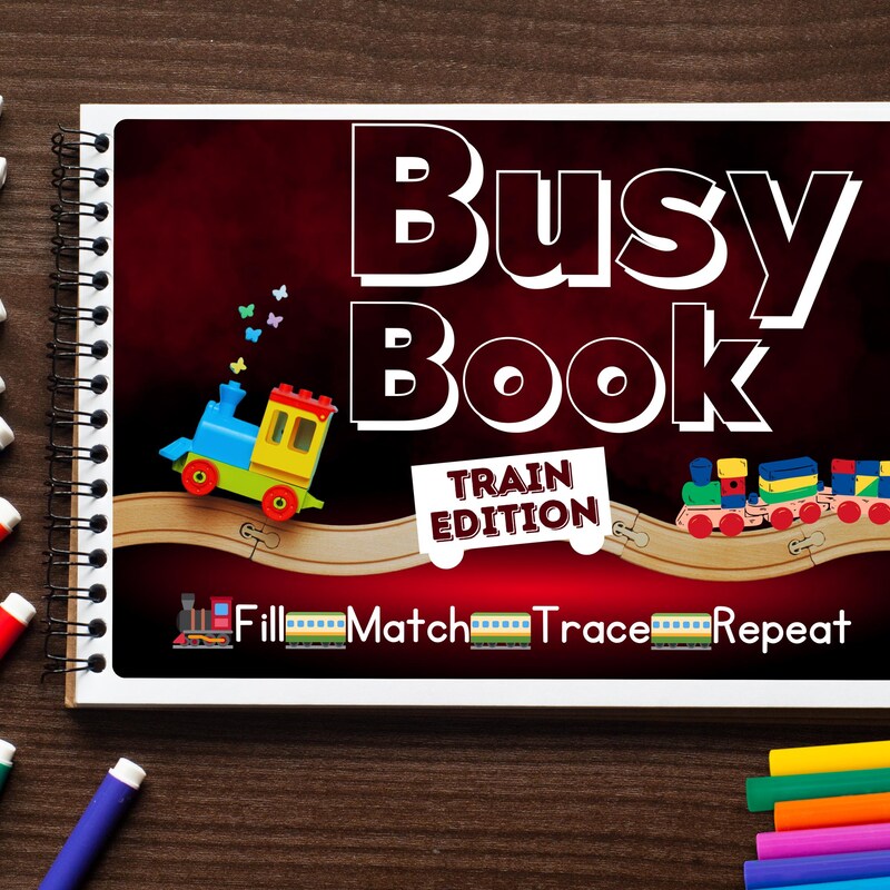 Train Book - Etsy