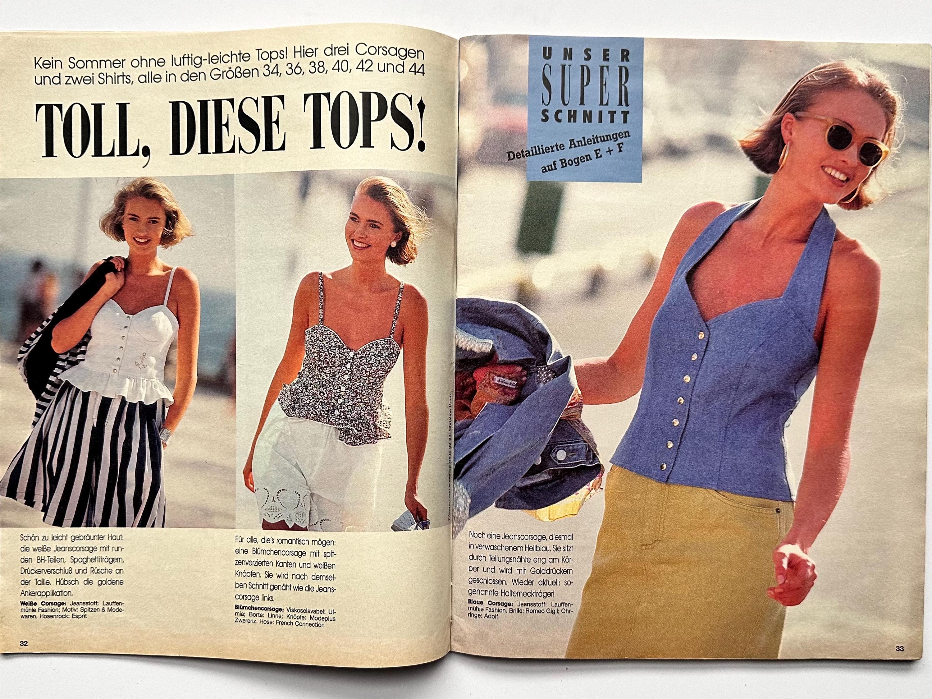 Magazine Burda Moden Modèles De Fêtes Décembre 1990 - Occasion - Patrons Couture