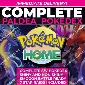 Pokemon Scarlet & Violet 6IV Shiny ALL 115 NEW PALDEA POKEDEX BATTLE READY