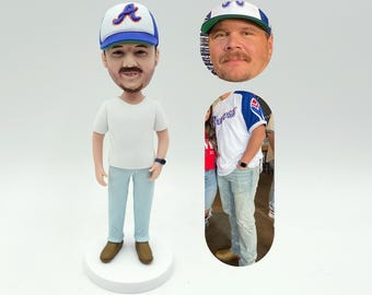 Personalized Bobblehead Doll: Custom 3D Husband Statue, Memorial Gift