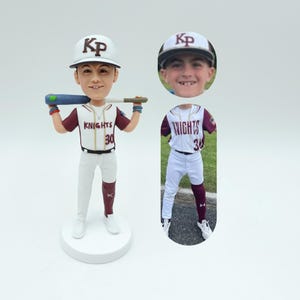 Figura cabezona de jugador de béisbol personalizada: figura de atleta personalizada