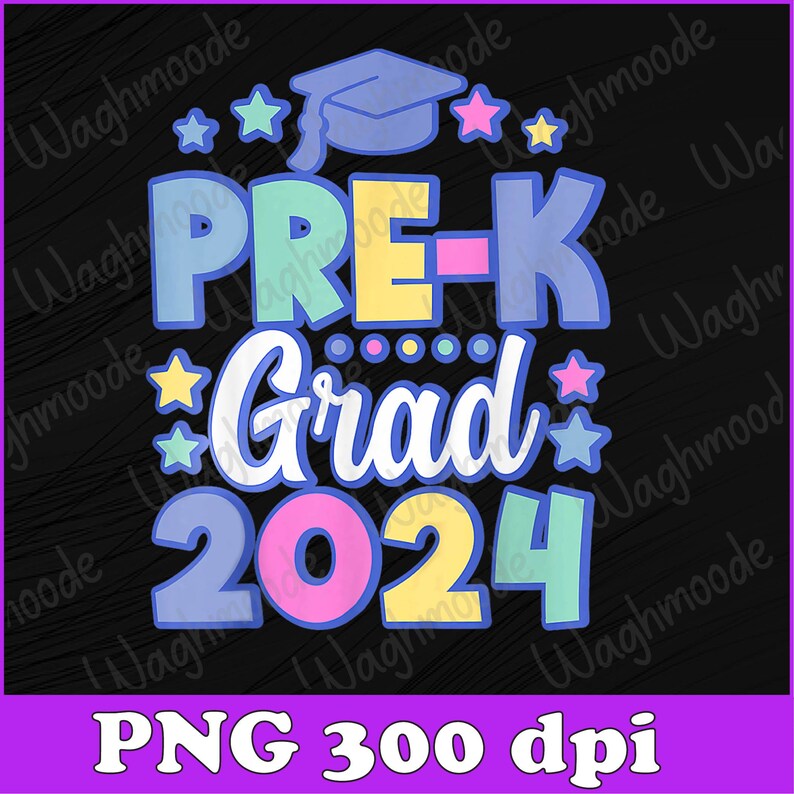 Kids Prek Grad 2024 Preschool Graduation 2024 Png, Prek Grad 2024 Png
