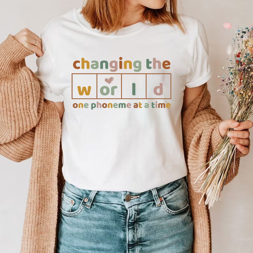 Retro changing the world one phoneme at a time shirt dyslexia etsy