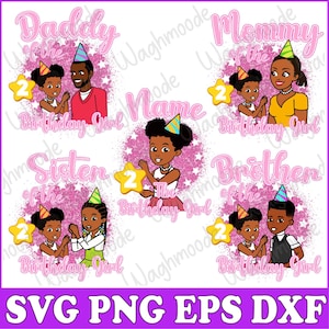 Family Of Birthday Girl Svg, Custom Gracies Corner Family, Gracies Corner Birthday svg, Birthday Svg, Png, Dxf, Digital Download