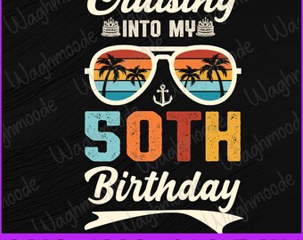 Cruzeiro em família para o meu 50º aniversário Svg, É minha viagem de 50º aniversário, Cruzeiro Svg, 50º aniversário Svg, Png, Eps, Download instantâneo