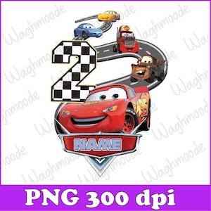 Personalized Cars Birthday Png, Matching Family Available Boy Birthday Png, Digital Download