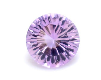 Amazing Round Shape Amethyst Gemstone, 100 % Natural Purple Amethyst Faceted Stone, Amethyst Loose Gemstone, Concave Cut 3.35 Cts AMF-29