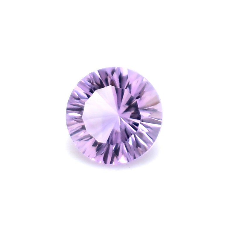 Amazing Round Shape Amethyst Gemstone, 100 % Natural Purple Amethyst Faceted Stone, Amethyst Loose Gemstone, Concave Cut 3.35 Cts AMF-29 image 2