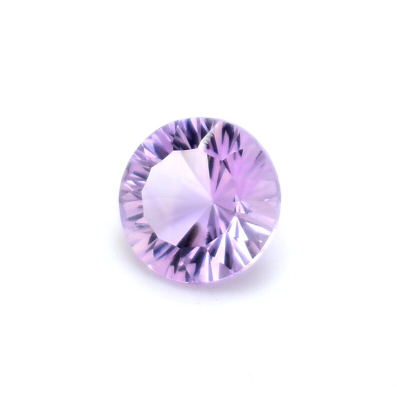 Amazing Round Shape Amethyst Gemstone, 100 % Natural Purple Amethyst Faceted Stone, Amethyst Loose Gemstone, Concave Cut 3.35 Cts AMF-29 image 3