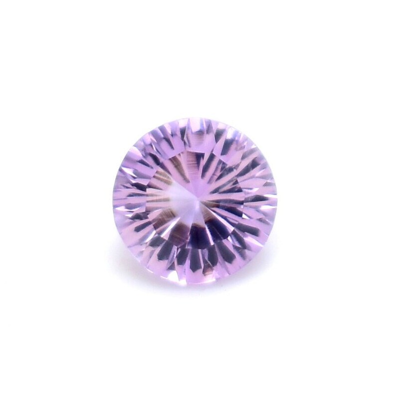 Amazing Round Shape Amethyst Gemstone, 100 % Natural Purple Amethyst Faceted Stone, Amethyst Loose Gemstone, Concave Cut 3.35 Cts AMF-29 image 1