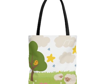 THE LITTLE FARM | Shopping bag | Grocery bag | Beach Bag | Baby Bag | Errands Bag | Everyday Bag | Aesthetic | Colorful