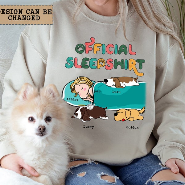 Dog Official Sleeping Shirt Etsy