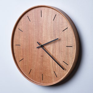Australian Wood Clock | Australian Blackbutt Clock | Minimalist Wooden Clock | Solid Wood Wall Clock | Mid Century Clock | Modern Wood Clock