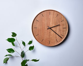 Australian Wood Clock | Australian Blackbutt Clock | Minimalist Wooden Clock | Solid Wood Wall Clock | Mid Century Clock | Modern Wood Clock