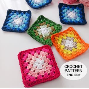Willow Granny Square, Crochet Granny Square Pattern, Willow Square Pattern, Granny Square Blanket Pattern, Crochet Blanket Square, Granny Square Crochet PDF, Beginner Crochet Pattern, DIY Crochet Square, Crochet Home Decor, Afghan Square Pattern,