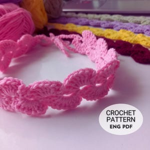 Crochet Headband Pattern: Easy Beginner DIY Shell Hair Accessory (English PDF Digital Download)