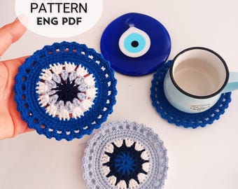 ☺️ Buy Crochet Coasters Pattern | Flower Coaster | DIY Cute Coaster