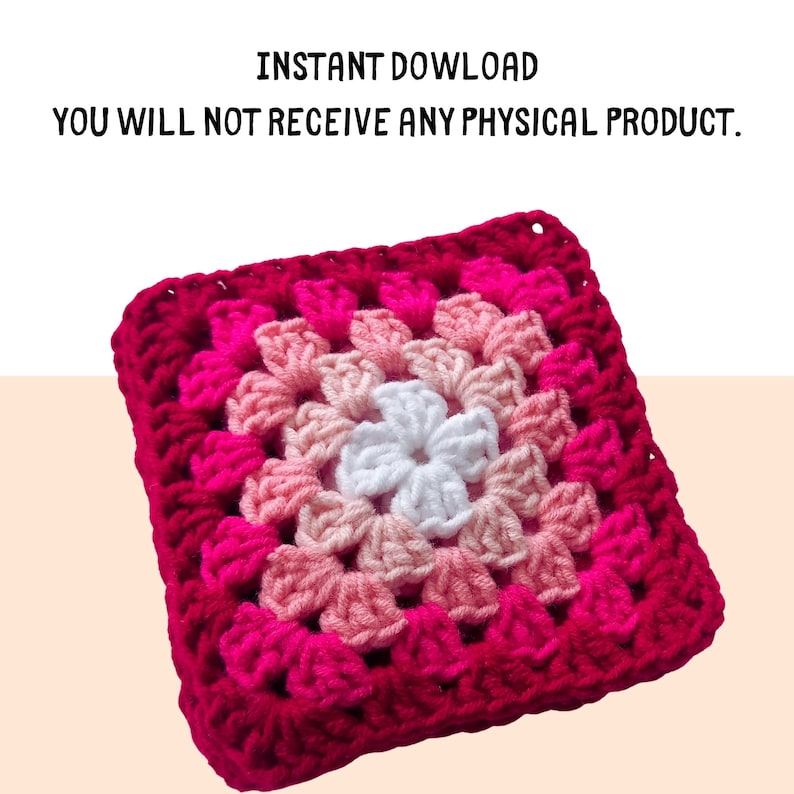 Willow Granny Square, Crochet Granny Square Pattern, Willow Square Pattern, Granny Square Blanket Pattern, Crochet Blanket Square, Granny Square Crochet PDF, Beginner Crochet Pattern, DIY Crochet Square, Crochet Home Decor, Afghan Square Pattern,