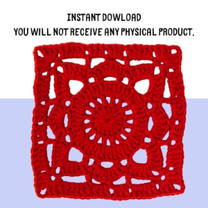 Willow Granny Square, Crochet Granny Square Pattern, Willow Square Pattern, Granny Square Blanket Pattern, Crochet Blanket Square, Granny Square Crochet PDF, Beginner Crochet Pattern, DIY Crochet Square, Crochet Home Decor, Afghan Square Pattern,