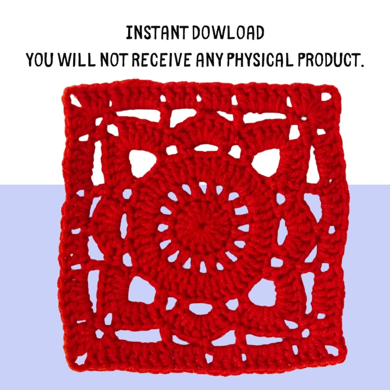 Willow Granny Square, Crochet Granny Square Pattern, Willow Square Pattern, Granny Square Blanket Pattern, Crochet Blanket Square, Granny Square Crochet PDF, Beginner Crochet Pattern, DIY Crochet Square, Crochet Home Decor, Afghan Square Pattern,