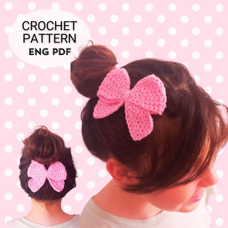 crochet pattern, easy crochet pattern, bow pattern crochet, crochet bow pattern, crochet bows pattern, handmade bow tutorial, easy crochet, Crochet Accessory Pattern, Crochet Hair Bow, beginner crochet,
