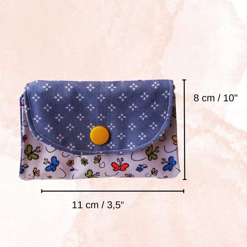 Small Change Purse Pattern Mini Coin Purse Sewing Pattern Easy and Quick : DIY Small Pouch ...