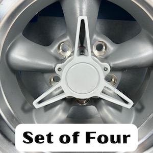 Torq Thrust Knock Off Center Cap Set for American Racing Wheels Tri Bar Spinner