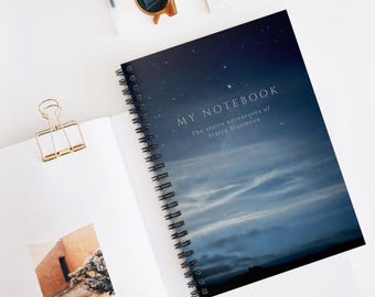 Starry Night Spiral Notebook: Lined Journal for Students & Writers