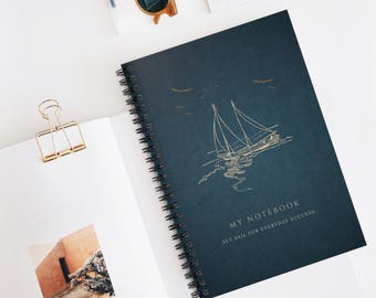 Nautisches Segeln Notizbuch: Liniertes Tagebuch, liniertes Papier