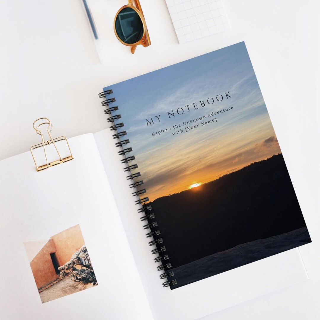 Spiral Notebook - Adventure Inspiration, Personalized Journal, Self ...