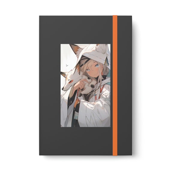 Hard Cover Journal Anime Notebook Ruled Animal Journal, Fox Guide Notebook  