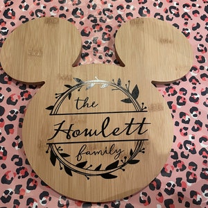 personalised wooden chopping board