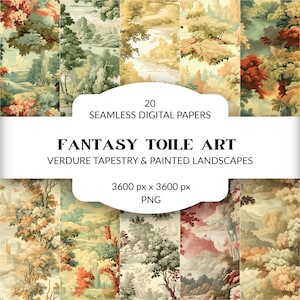 Toile digitale papieren, vintage chinoiserie kunst, cottagecore patronen, naadloze achtergrond, plakboekpapier, ongewenste dagboekpagina's, toile de jouy