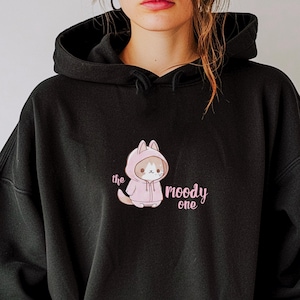 The Moody One Hoodie Menhera Cutecore Agere Yami Kawaii Pastel Goth Yumekawaii Kawaii Clothes Pastel Hoodie Goth Hoodie Cutecore Clothing