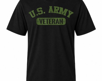 US Army Veteran Shirt, Olive Drab Varsity Type Tee, Retired Soldier Branch Top, Infantry Alumni Pride Apparel, Military Service Outfit