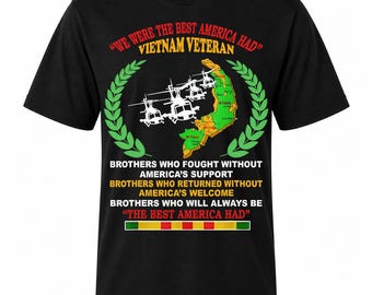 Vietnam Veteran Best America Had Shirt, Huey Helicopter Map Tee, Patriotic War Hero Top, Military Brothers Apparel, Veterans Day Dad Gift