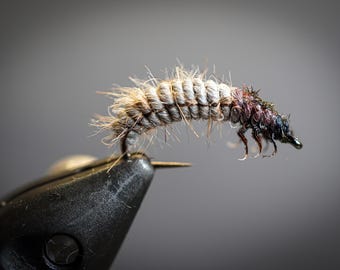 Pesca con mosca - Larva de tricóptero - Realista - Trucha, tímalo, barbo
