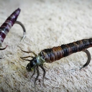 Fly fishing - Cased  Caddisfly larva - Realistic fly for Trout, grayling, barbel