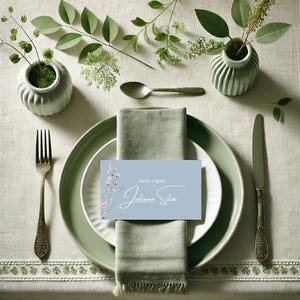 Cartões de Lugar Personalizáveis para Casamentos | Modelo Canva Editável | Etiquetas de Nome Imprimíveis DIY para Eventos e Recepções