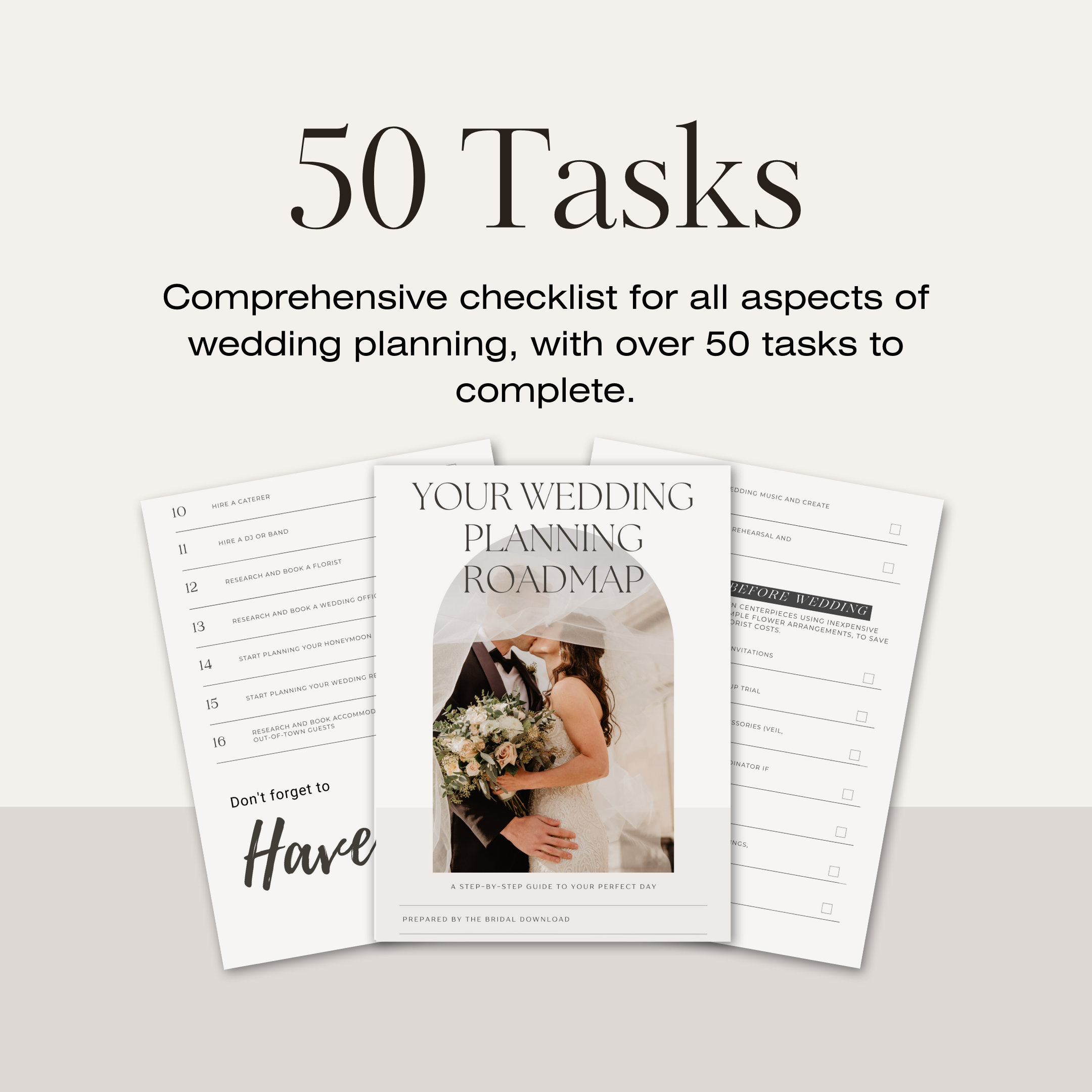 The Ultimate Wedding Timeline Template Printable PDF Bridal Checklist ...