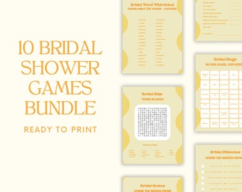 Bundle of Bridal Shower Games - Fun and Interactive Activities for a Memorable Celebration