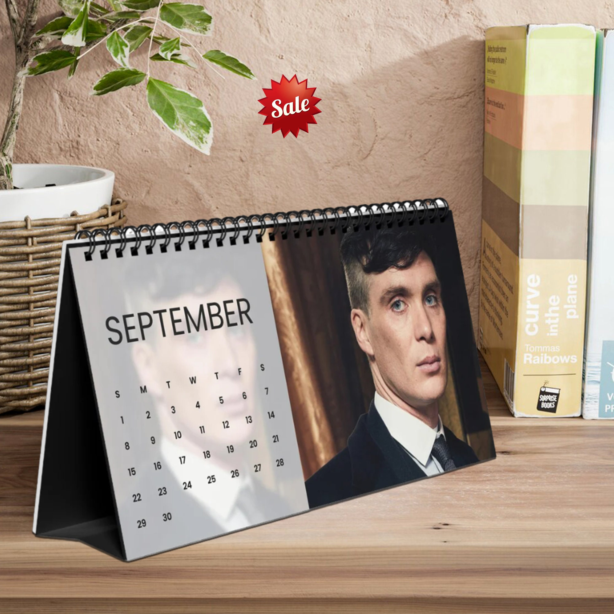 2024 Cillian Murphy Desk Calendar, Oppenheimer, Peaky Blinders Wall