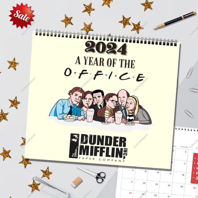 The Office Wall Calendar 2024, 2024 the Office Desk Calendar, the