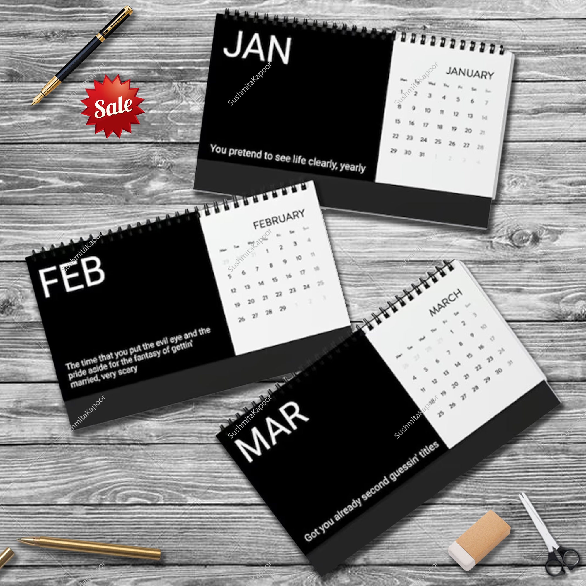2024-drake-slime-you-out-desk-calendar-wall-calendar-2024-planner-2024