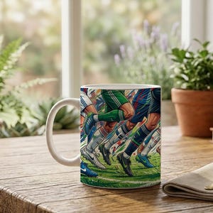 Mug Footballer Legs Legs to Knee Funny image 5