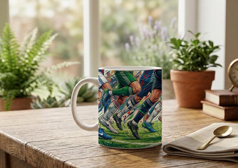 Mug Footballer Legs Legs to Knee Funny image 5