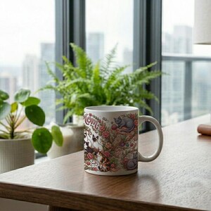 Mug Cat Mom Aesthetic Cat Lover Design image 4