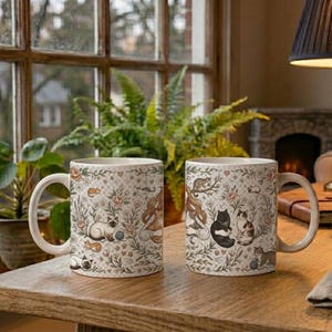 Cat Mom Aesthetic Mug image 3