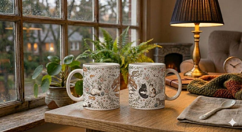 Cat Mom Aesthetic Mug image 3
