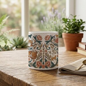 Mug Cat Mom Aesthetic Design image 6